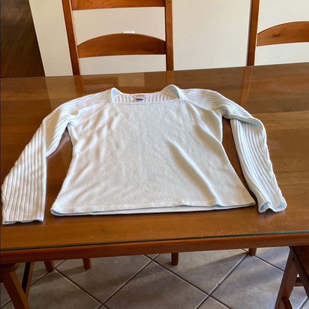 Elegant Women's Pale Blue Sweater